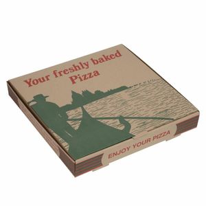 Compostable Printed Pizza Boxes 12 (Pack of 100) - GG998 - 1