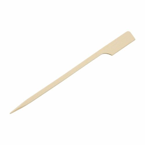 Fiesta Compostable Bamboo Paddle Skewers 120mm (Pack of 100) - DB496 - 1