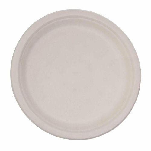 Fiesta Compostable Bagasse Round Plates Natural Colour 260mm (Pack of 50) - FC545 - 2