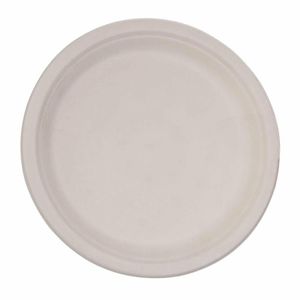 Fiesta Compostable Bagasse Round Plates Natural Colour 260mm (Pack of 50) - FC545 - 3