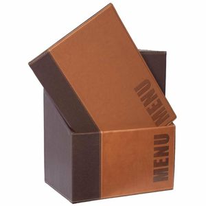 Securit Contemporary Menu Covers and Storage Box A4 Tan (Pack of 20) - U268 - 1