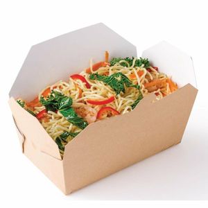 Colpac Recyclable Microwavable Food Boxes Rectangular 985ml / 34oz (Pack of 250) - DM173 - 3
