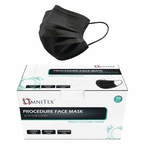Black Type IIR Front of House Face Masks (Pack of 50) - DF589 - 2