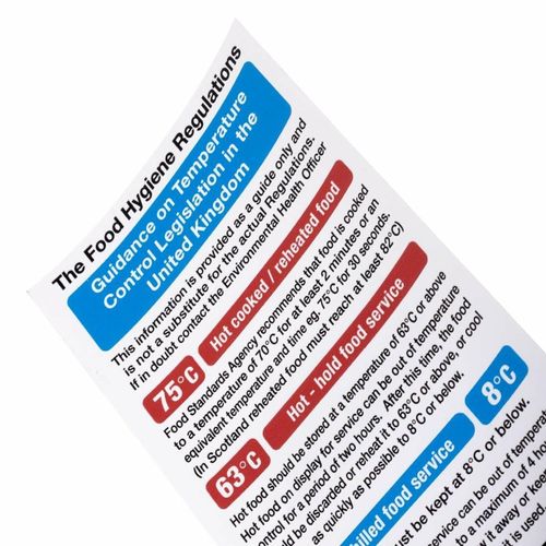 2006 Food Act Cook Chill Guidelines Sign - L967 - 3