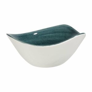 Churchill Stonecast Patina Triangular Bowls Rustic Teal 153mm (Pack of 12) - FA596 - 3