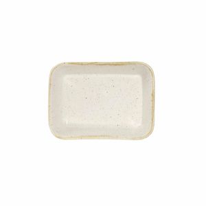 Churchill Stonecast Deep Rectangular Dishes Barley White 160mm (Pack of 12) - DS494 - 3