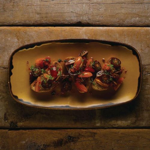 Dudson Harvest Dudson Mustard Chef's Oblong Plate 153mm (Pack of 12) - FJ780 - 5