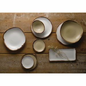 Dudson Harvest Linen Organic Coupe Rect Platter 349 x 158mm (Pack of 6) - FR083 - 3