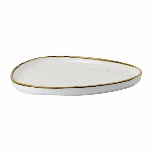 Churchill Stonecast Barley White Triangle Walled Chefs Plate 260mm (Pack of 6) - FR030 - 5