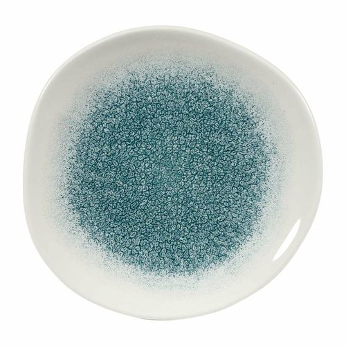 Churchill Raku Round Trace Plate Jade Green 186mm (Pack of 12) - DY497 - 1