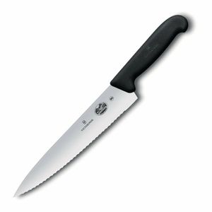 Victorinox Fibrox Serrated Carving Knife 25.5cm - CC267 - 1
