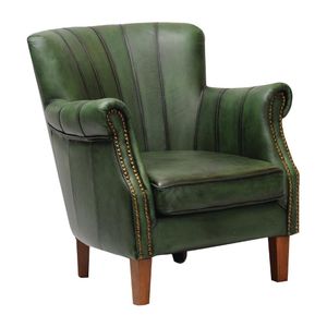 Lancaster Leather Chair Green - FT443 - 1
