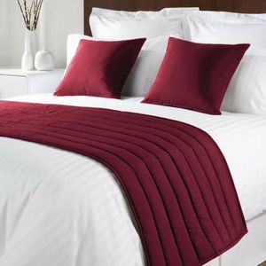Mitre Comfort Simplicity Raspberry Bed Runner King Size - GU983 - 1
