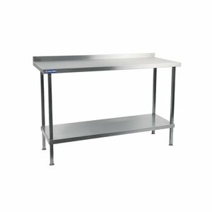 Holmes Stainless Steel Wall Table with Upstand 900mm - DR021 - 1