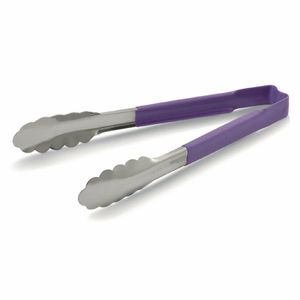 Vollrath Purple Utility Grip Kool Touch Tong 12 - DC256 - 1