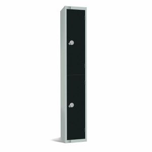 Elite Double Door Manual Combination Locker Locker Black - GR671-CL - 1
