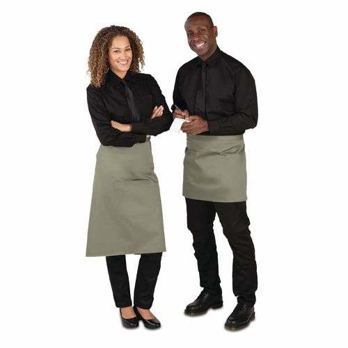 Whites Regular Bistro Apron Olive - B434 - 2