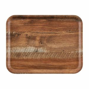 Cambro Madeira Laminate Canteen Tray Brown Oak 430mm - DR581 - 1