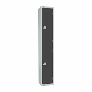 Elite Double Door Padlock Locker Graphite Grey - GR678-P - 1