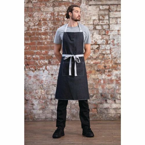 Southside Bib Apron Denim Black - B981 - 1