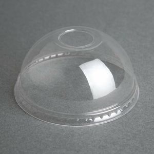 Fiesta Compostable PLA Cold Cup Domed Lids 12oz / 16oz / 20oz (Pack of 1000) - FA345 - 1