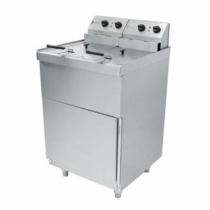 Parry Twin Tank Twin Basket Free Standing Electric Fryer NPDPF6 - GM704 - 3