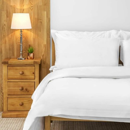 Mitre Essentials Pyramid Duvet Cover White Double - GT821 - 2