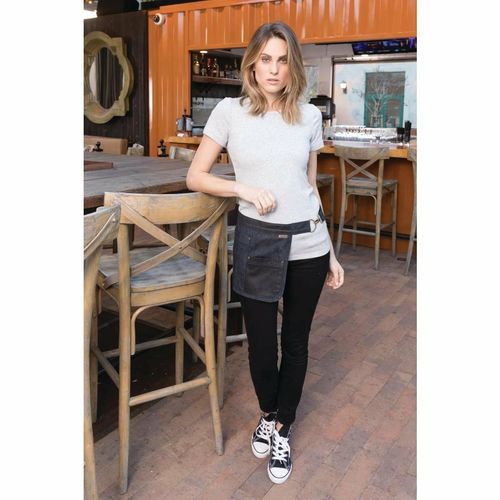 Chef Works Urban Indy Hipster Apron Navy Black - BB253 - 4