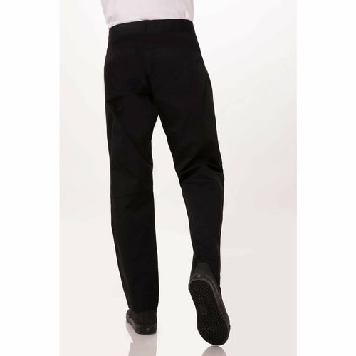 Chef Works Men's Lightweight Slim Trouser Black Size S - BB301-S - 13