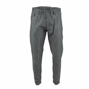 Chef Works Urban Jogger 257 Black and White Fine Stripe Size L - BB300-L - 1