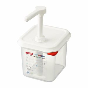 Araven Sauce Dispenser GN 1/6 Transparent 2.6Ltr - CR820 - 1