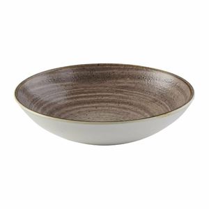 Churchill Stonecast Raw Evolve Coupe Bowl Brown 248mm (Pack of 12) - FS850 - 3