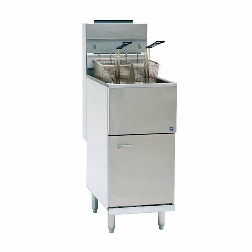 Pitco Single Tank Twin Basket Free Standing Propane Gas Fryer CE-35CS - T941-P - 1