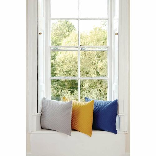 Mitre Essentials Quilted Waffle Cushion Cover Grey - HN853 - 3