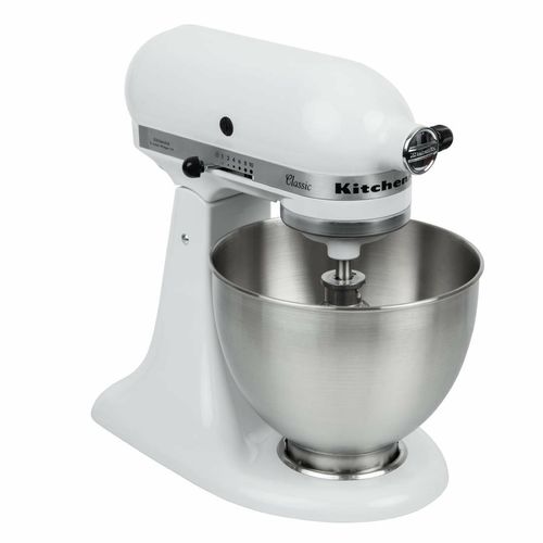 KitchenAid K45 Classic Tilt-Head Stand Mixer 4.3Ltr White 5K45SSBWH - J400 - 4
