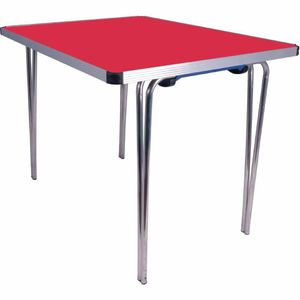 Gopak Contour Folding Table Red 3ft - DM698 - 1
