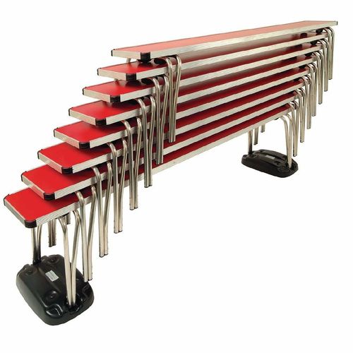Gopak Contour Stacking Bench Red 4ft - DM951 - 2
