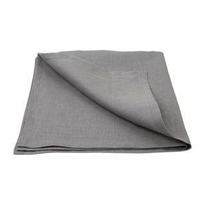 Olympia Linen Table Napkin Grey 400x400mm (Pack of 12) - 3