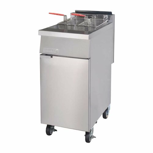 Buffalo Single Tank Twin Basket Freestanding Gas Fryer - 3