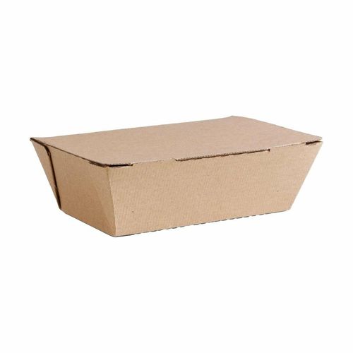 Vegware Compostable Microflute Takeaway Box 8x5 (Pack 300) - 4