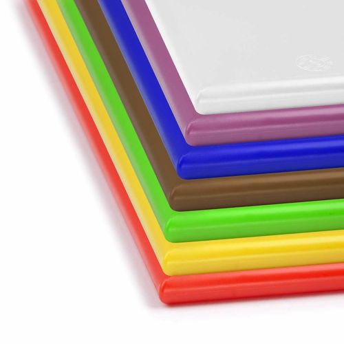 Hygiplas High Density Anti Bacterial Chopping Boards (Set of 7 - 10mm High) - 3