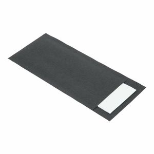 Europochette Black Cutlery Pouch with White Napkin (Pack of 500) - CK236 - 3