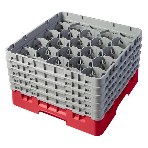 Cambro Camrack Red 20 Compartments Max Glass Height 258mm - CZ209 - 1