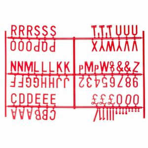 Beaumont 19mm Letter Set (540 characters) Red - CZ611 - 1