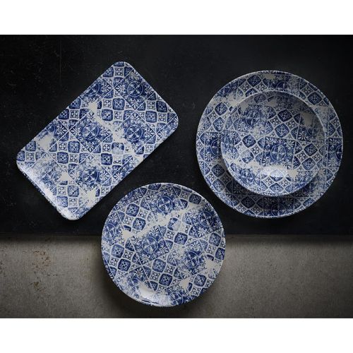 Churchill The Maker's Collection Porto Blue Coupe Plate 270mm (Pack of 12) - DX148 - 4