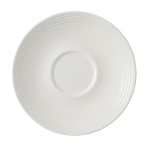 Churchill Dudson Harvest Norse White Cappuccino Saucer 159mm (Pack of 12) - CU682 - 1