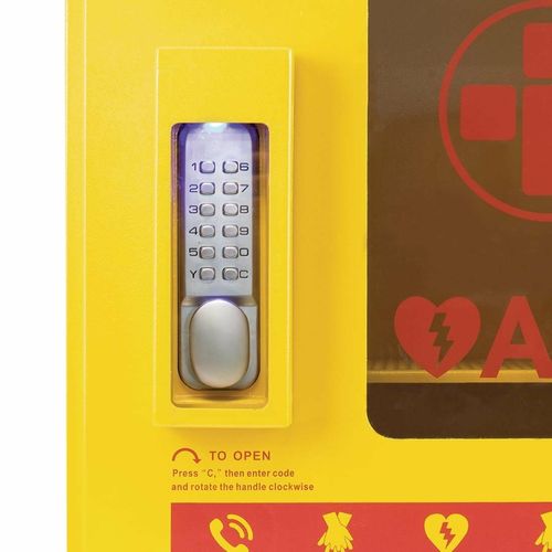 Automated External Defibrillator Alarmed Outdoor Heated Metal Cabinet - CH788 - 4