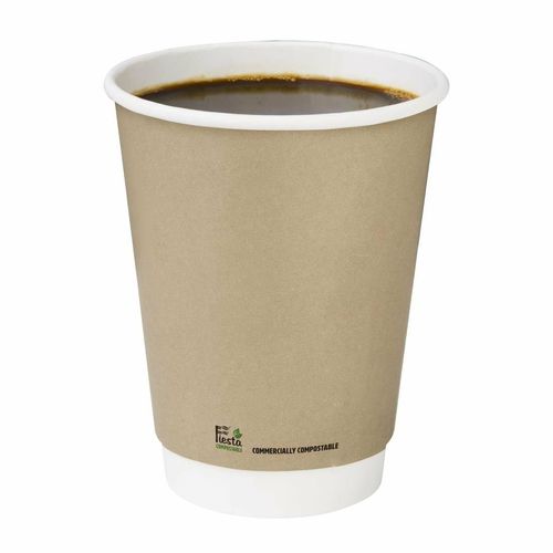 Fiesta Compostable Coffee Cups Double Wall 340ml (Pack of 25) - CU987 - 4