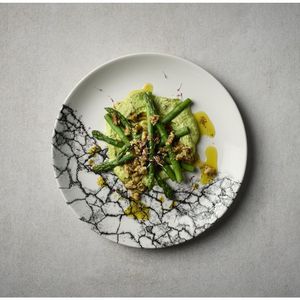 Churchill Kintsugi Accents Quartz Black Evolve Coupe Plate 286mm (Pack of 12) - CU664 - 3