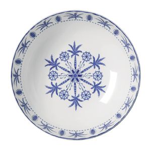 William Edwards Sultan's Garden Blue Large Bowl Coupe 230mm (Pack of 6) - VV3964 - 1